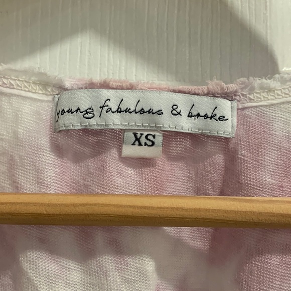 Young Fabulous & Broke Linen YFB Purple Tie Dye Tank Top - Picture 5 of 14